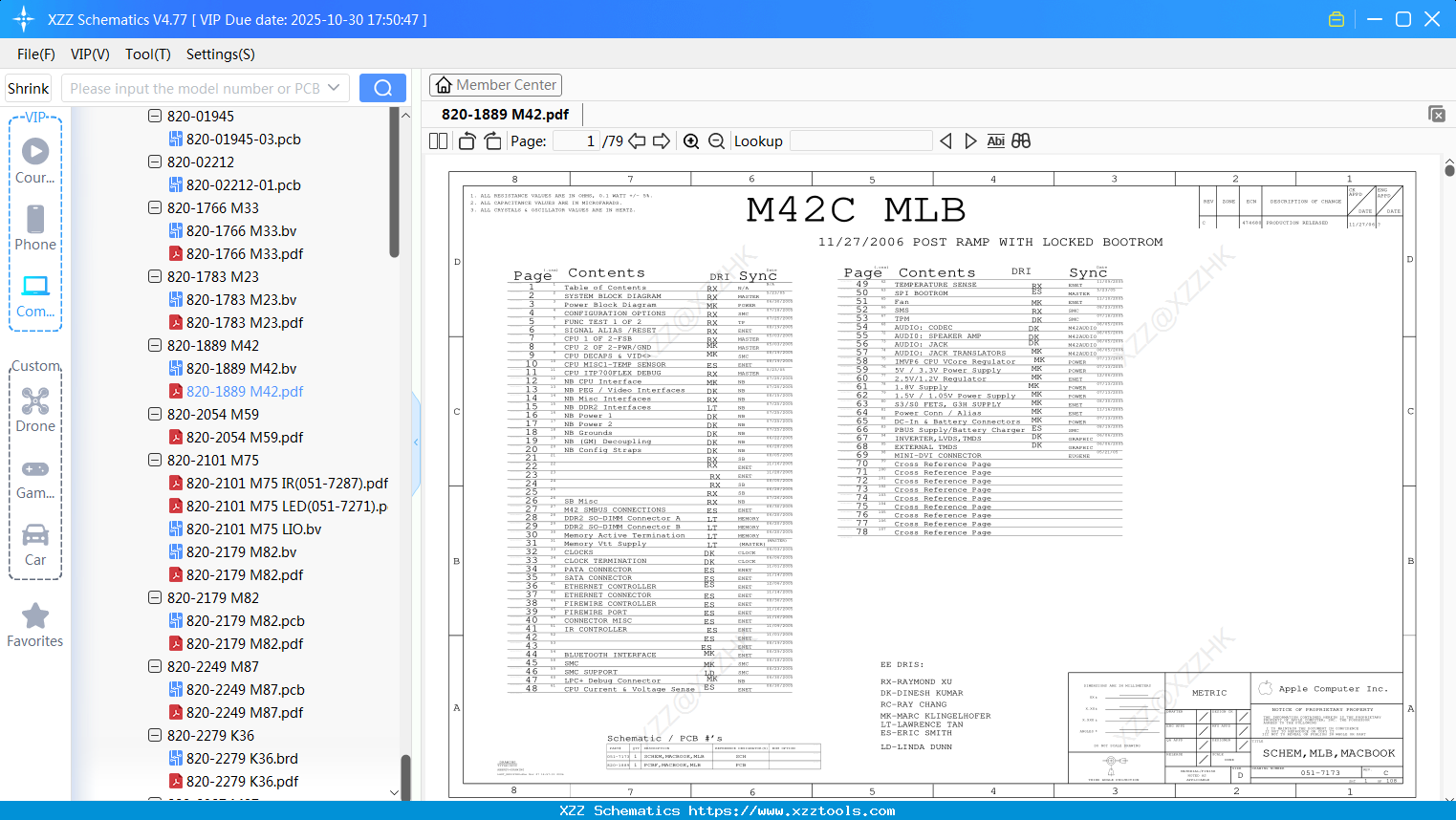 Laptop Apple 820-1889 M42